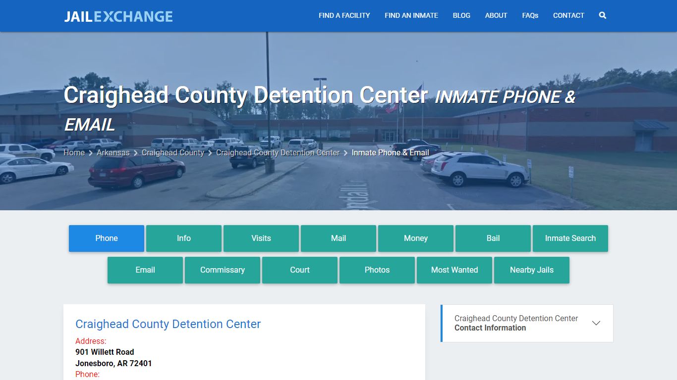 Inmate Phone - Craighead County Detention Center, AR - Jail Exchange